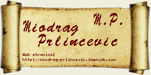 Miodrag Prlinčević vizit kartica
